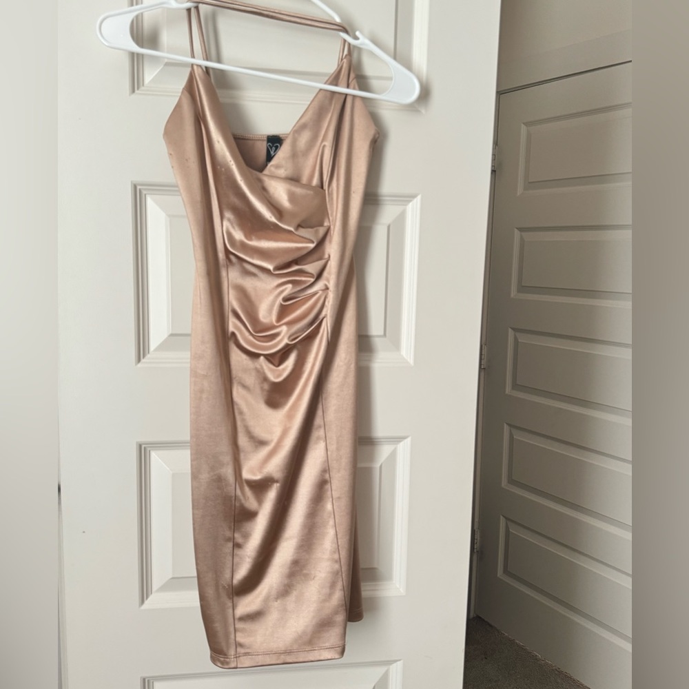 gold bodycon dress